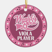 Viola-Spieler-Geschenk für sie Keramik Ornament (Vorne)