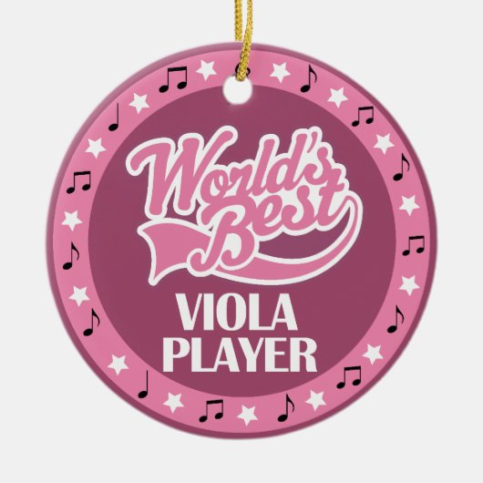 Viola-Spieler-Geschenk für sie Keramik Ornament (Vorne)