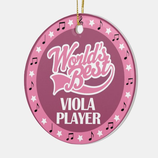 Viola-Spieler-Geschenk für sie Keramik Ornament (Links)