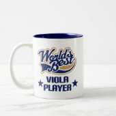 Viola-Spieler-Geschenk (Welten am besten) Zweifarbige Tasse (Links)
