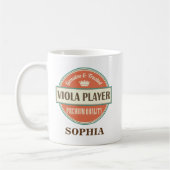 Viola-Spieler-personalisiertes Kaffeetasse (Links)