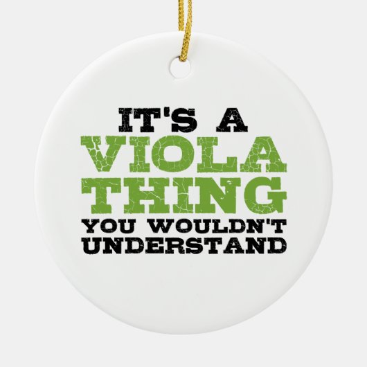 Viola Thing Keramik Ornament (Vorne)