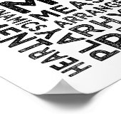 Viola Typografie Poster (Ecke)