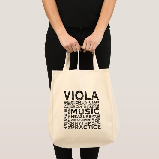 Viola Typografie Tragetasche (Vorderseite (Produkt))