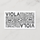 Viola Typografie Visitenkarte (Vorderseite)