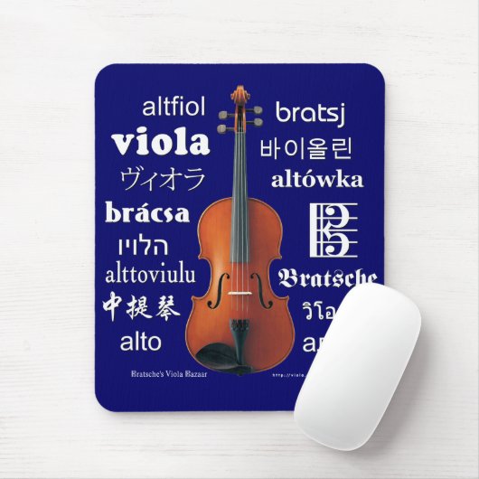 Viola-Übersetzungen Mousepad (Mit Mouse)