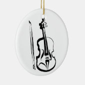 Viola und Bow von Leslie Harlow Keramik Ornament (Rechts)