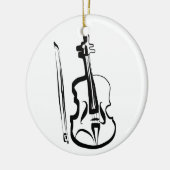 Viola und Bow von Leslie Harlow Keramik Ornament (Links)