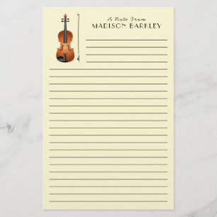 Viola Violin Music Teacher Musiker Briefpapier