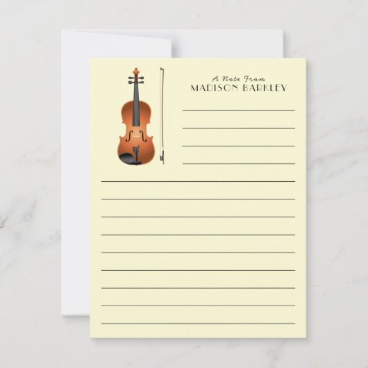 Viola Violin Music Teacher Musiker Dankeskarte (Vorderseite)