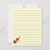 Viola Violin Music Teacher Musiker Dankeskarte (Rückseite)