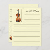Viola Violin Music Teacher Musiker Dankeskarte (Vorne/Hinten)