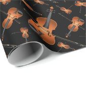 Viola Violin Music Teacher Musiker Geschenkpapier (Rolleneckpunkt)