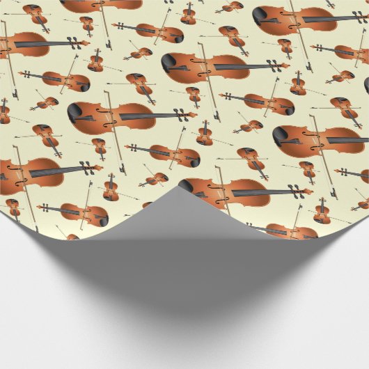 Viola Violin Music Teacher Musiker Geschenkpapier (Ecke)