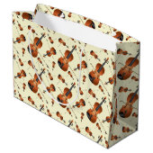 Viola Violin Music Teacher Musiker Große Geschenktüte (Rückseite Schrägansicht)