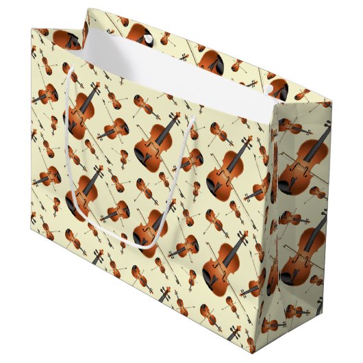 Viola Violin Music Teacher Musiker Große Geschenktüte (Vorderseite Schrägansicht)
