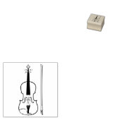 Viola Violin Music Teacher Musiker Gummistempel (Stempel)