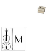 Viola Violin Music Teacher Musiker Gummistempel (Stempel)