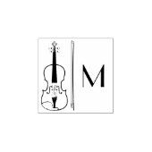 Viola Violin Music Teacher Musiker Gummistempel (Prägung)
