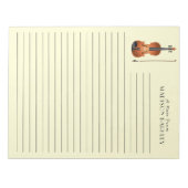 Viola Violin Music Teacher Musiker Notizblock (Vorderseite)