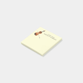 Viola Violin Music Teacher Musiker Post-it Klebezettel