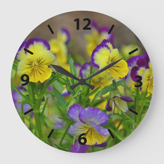 Viola Wall Clock Große Wanduhr (Vorderseite)