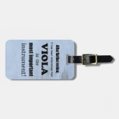 Viola wichtigstes Instrument Gepäckanhänger (Vorderseite horizontal)