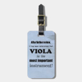 Viola wichtigstes Instrument Gepäckanhänger (Vorderseite vertikal)