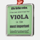 Viola wichtigstes Instrument Ornament Aus Metall (Links)