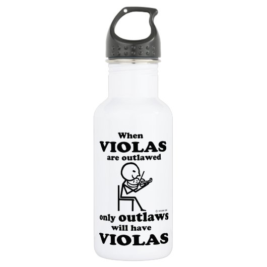 Violas Outlawed Edelstahlflasche (Vorderseite)