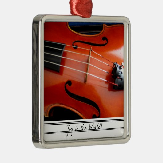 Violaverzierung Silbernes Ornament (Rechts)