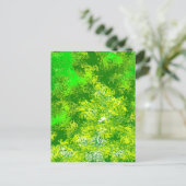 Violent Green Abstrakt Postkarte (Stehend Vorderseite)