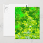 Violent Green Abstrakt Postkarte (Vorne/Hinten)