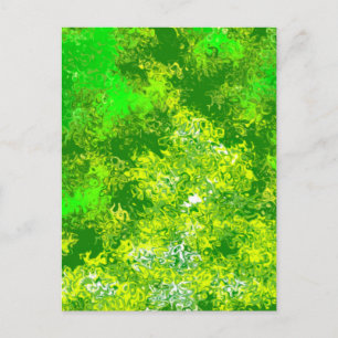 Violent Green Abstrakt Postkarte
