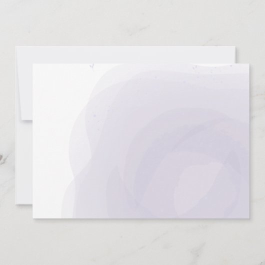 Violet 3 Niedliche Tiere in Masken Virtual Baby Du Einladung (Rückseite)