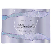 Violet agname elegante Geburtstagsparty Große Geschenktüte (Vorderseite)