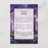 Violet am bezaubernden Wald Mitternacht Begleitkarte (Vorderseite)