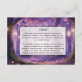 Violet am bezaubernden Wald Mitternacht Begleitkarte (Vorderseite)