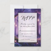 Violet am bezaubernden Wald Mitternacht RSVP Karte (Vorderseite)