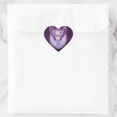 Violet Amethyst Angel Heart Stickers (Tasche)