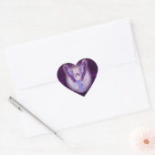 Violet Amethyst Angel Heart Stickers (Umschlag)
