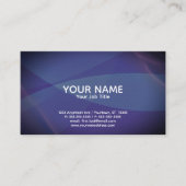 Violet and Blue Abstract Generic Adaptable Visitenkarte (Vorderseite)