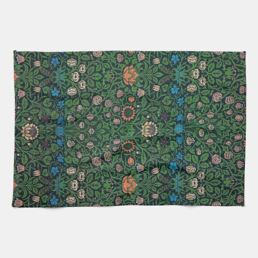 Violet and Columbine, William Morris Geschirrtuch (Horizontal)