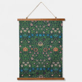 Violet and Columbine, William Morris Wandteppich Mit Holzrahmen (Vorderseite)