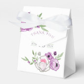 Violet and Sage Floral Baby Dusche Vielen Dank Geschenkschachtel (Vorderseite)