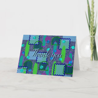 Violet and Shadow Mirrors Dankeskarte