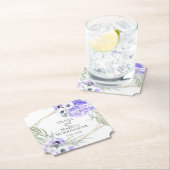 Violet Anemone Floral Bouquet Luncheon Untersetzer (Vor Ort)