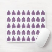 Violet Asian Moods Buddha Boys Mousepad (Mit Mouse)