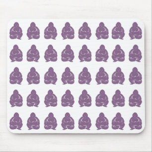 Violet Asian Moods Buddha Boys Mousepad