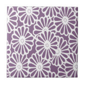 Violet Asian Moods Floral Fliese (Vorderseite)